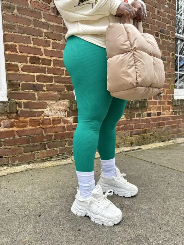 ribbed yoga jumpsuit in green