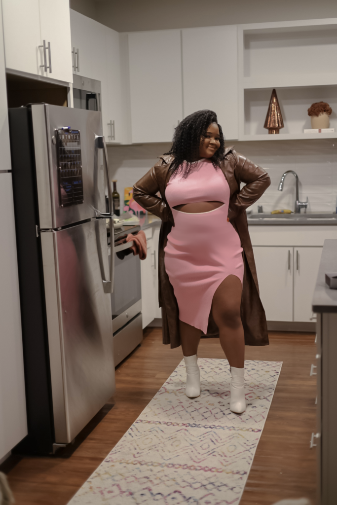 Chocolate Brown Faux Leather Jacket _ tlc blog